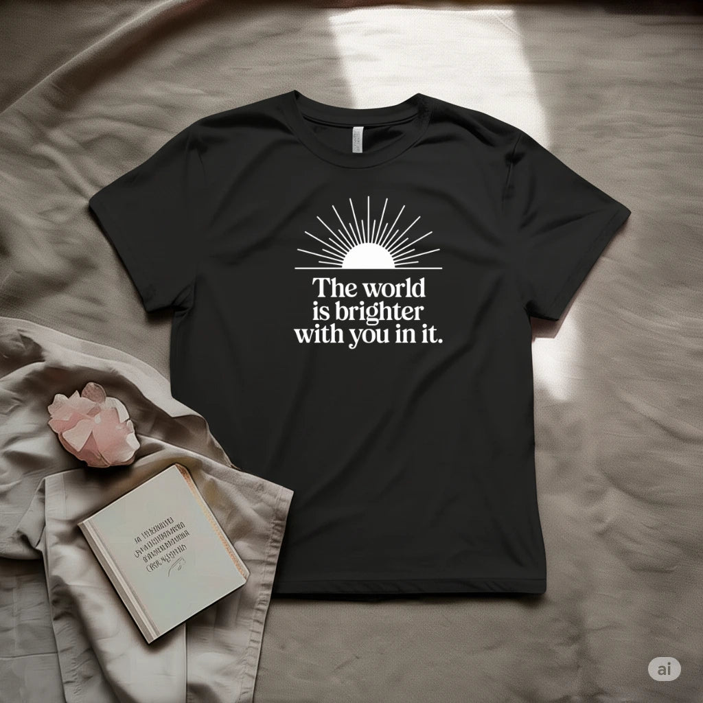 The World is brighter with you in it T-Shirt