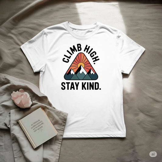 Climb high stay kind T-Shirt