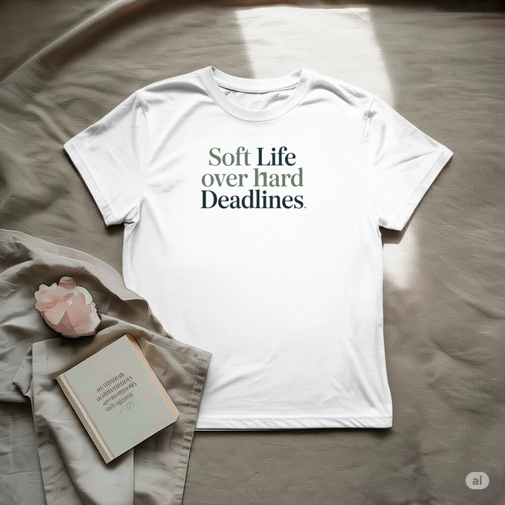 Soft life over hard deadlines T-Shirt