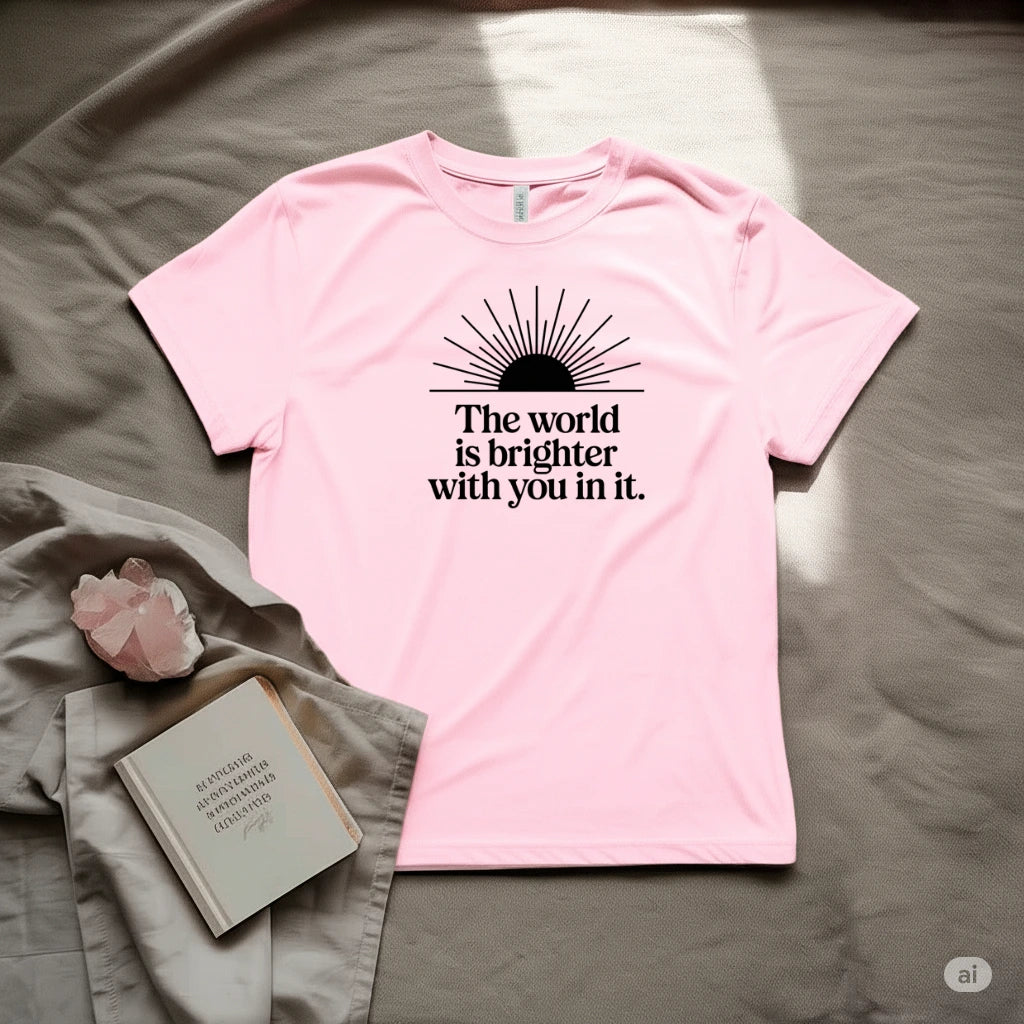 The World is brighter with you in it T-Shirt
