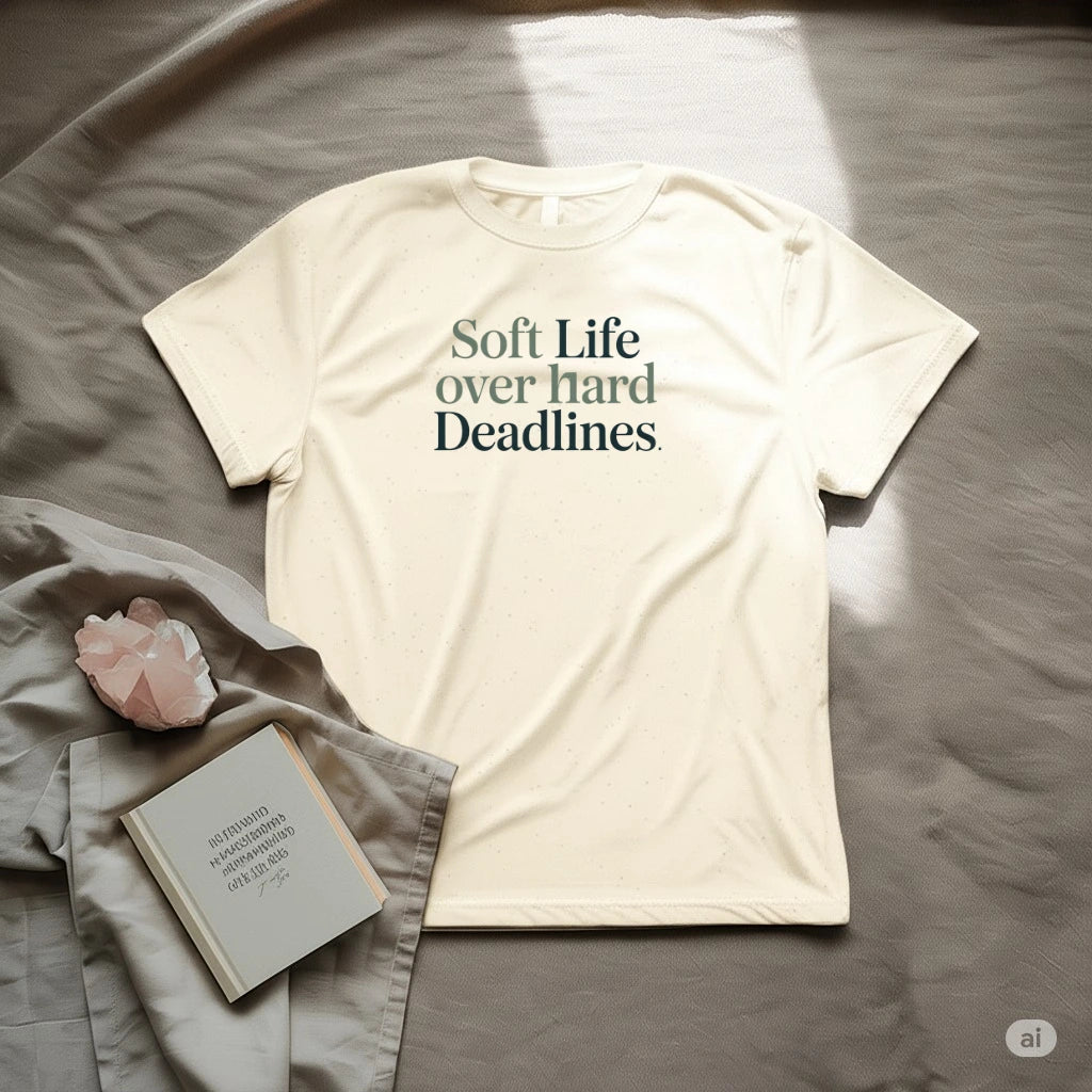 Soft life over hard deadlines T-Shirt