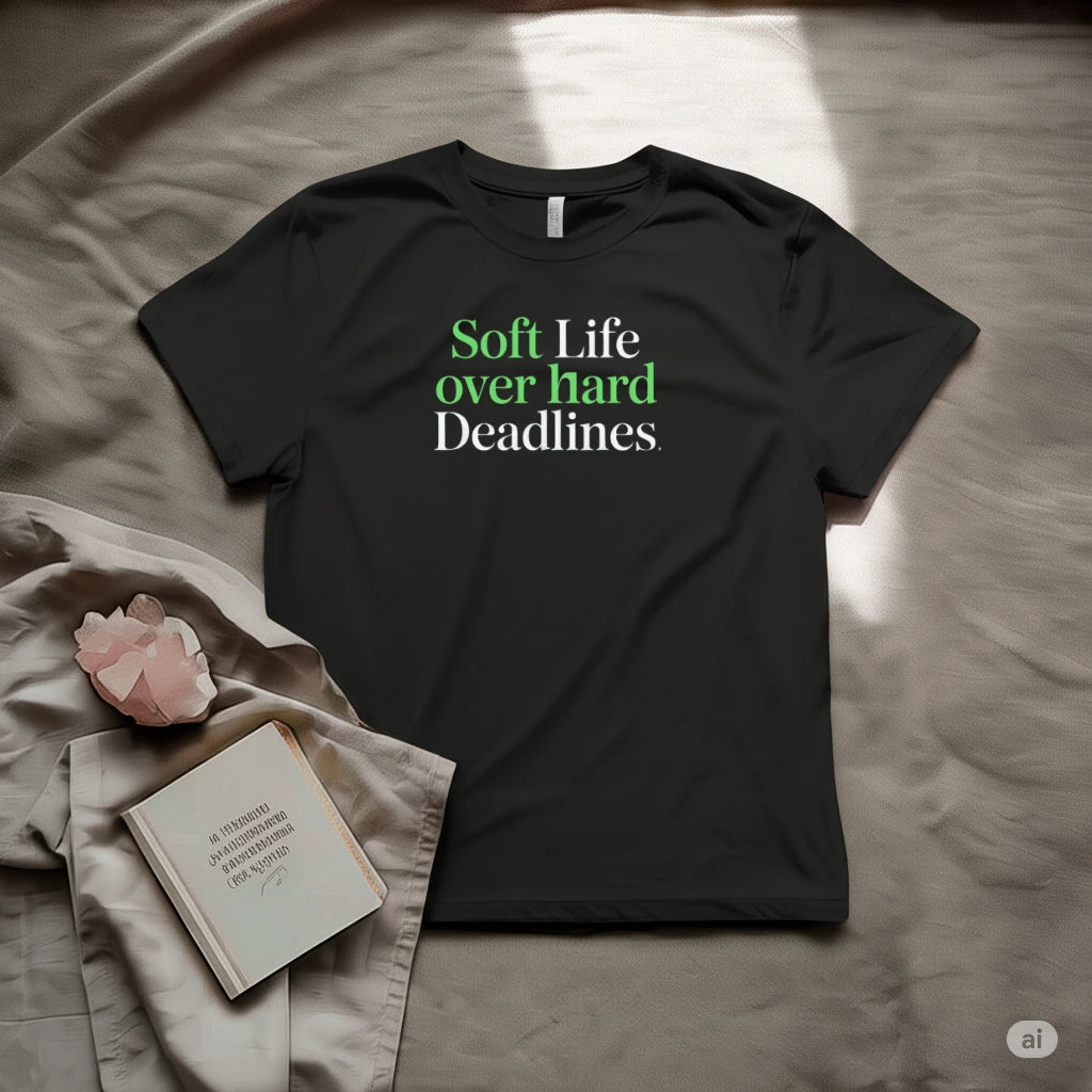 Soft life over hard deadlines T-Shirt