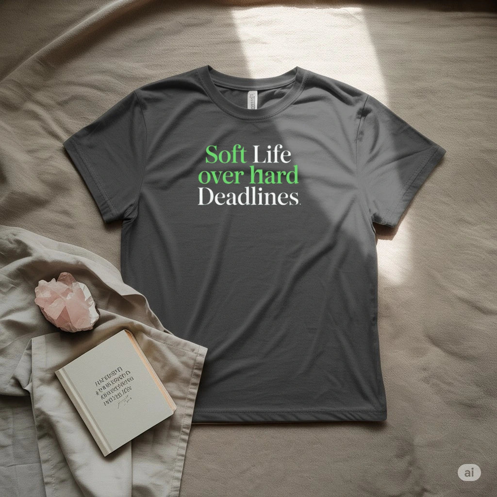 Soft life over hard deadlines T-Shirt